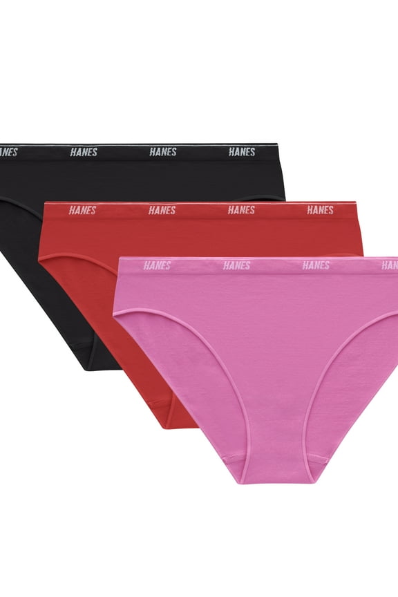 Moves Women’s 360° Flex Bikini Underwear, 3-Pack