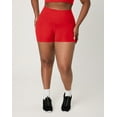 thumbnail image 1 of Hanes Moves Women's Bike Shorts, 3" Holly Berry Red XL, 1 of 9