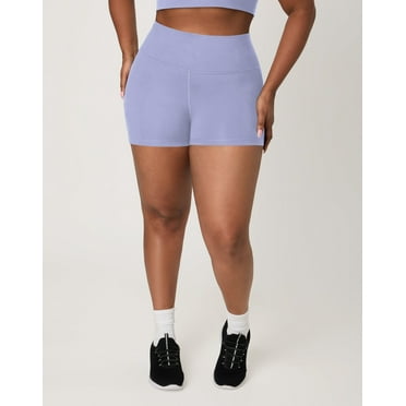 Hanes Moves Women's Bike Shorts, 3" Peri Blue S