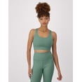 thumbnail image 1 of Hanes Moves Women's Crop Sports Bra, Racerback Herbal Olive Green L, 1 of 4