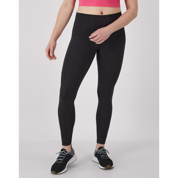 Hanes Moves Leak Protection 7/8 Leggings, 25" Black M Women's