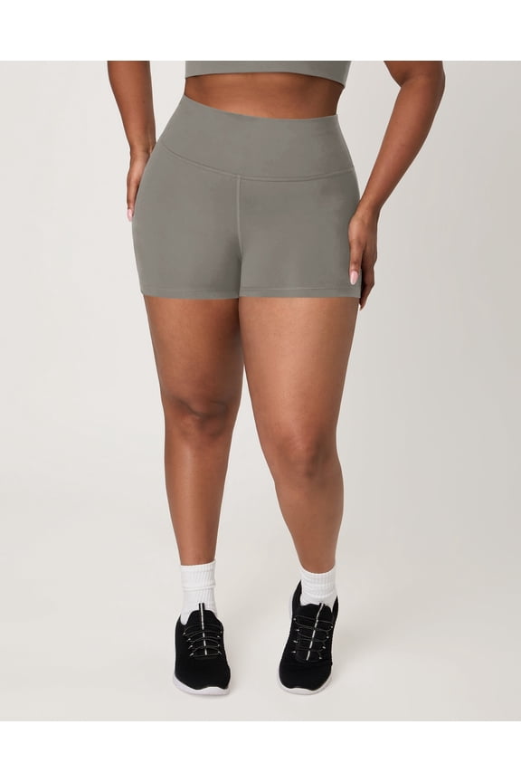 Moves Women's Leak Protection Bike Shorts, 3" Cool Grey M