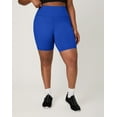 thumbnail image 1 of Hanes Moves Women's Bike Shorts with Internal Pocket, 7.25" Deep Royal M, 1 of 5