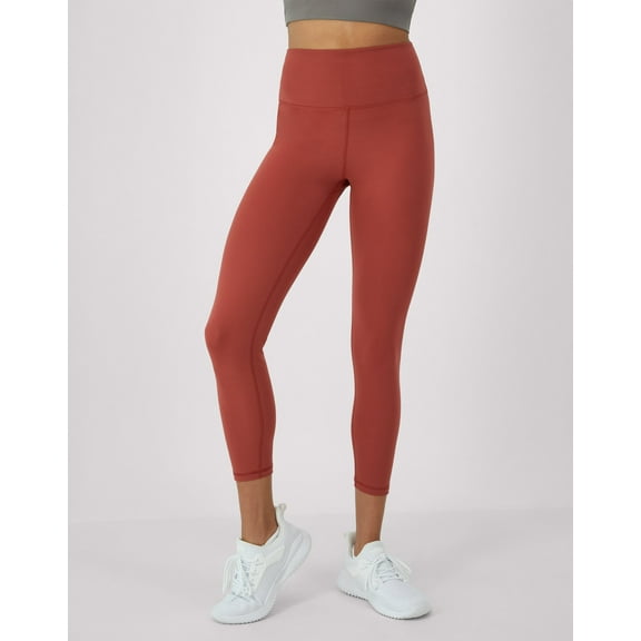 Hanes Moves Women's 7/8 Leggings with Internal Pocket, 25" Coral Camelia XS