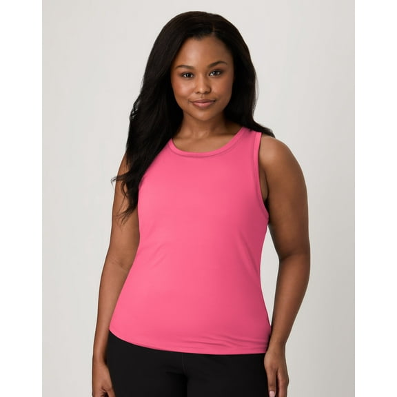 Hanes Moves Women's Performance Tank Pink Pedestal M