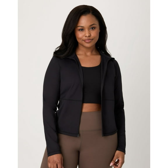Hanes Moves Women's Studio Jacket Black XL