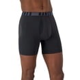 thumbnail image 1 of Hanes® Moves X-Temp® Men's 3-Pack Boxer Briefs "Total Support Pouch & 6" Inseam"  Black  Size "M", 1 of 8