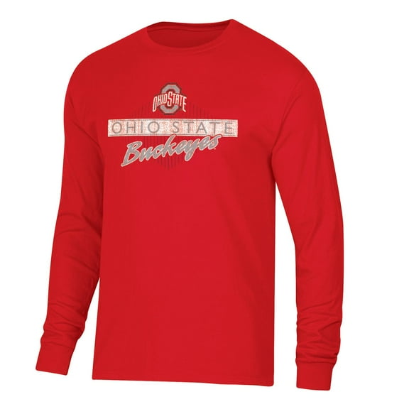 Hanes NCAA Ohio State Long Sleeve 2-hit T-Shirt