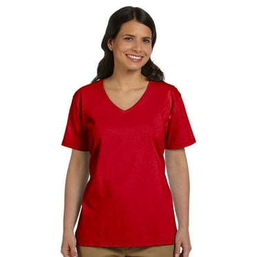 Hanes Women's Nano-T V-Neck T-Shirt - Walmart.com