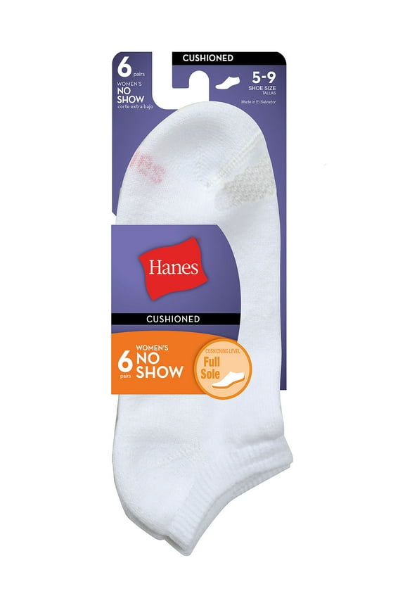 No Show 6 Pack Socks Womens  Wicking  Comfort ToeCool Comfort Breathable