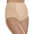 Hanes NoShow Women's Smoothing Brief Underwear, 2Pack Light Beige 2XL