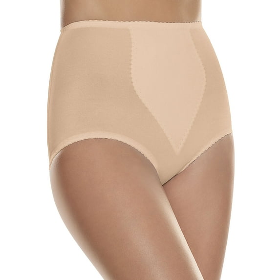 Hanes No-Show Women's Smoothing Brief Underwear, 2-Pack Light Beige 4XL
