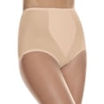 thumbnail image 1 of Hanes No-Show Women's Smoothing Brief Underwear, 2-Pack Light Beige 5XL, 1 of 2