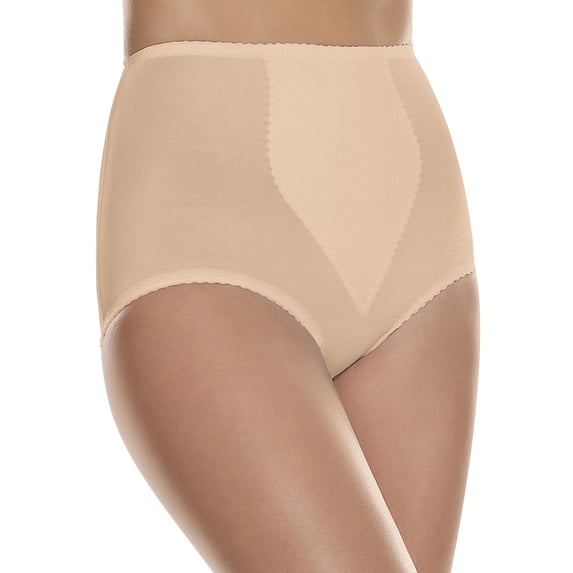 Hanes No-Show Women's Smoothing Brief Underwear, 2-Pack Light Beige 5XL