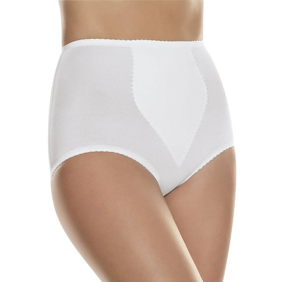 Hanes No-Show Women's Smoothing Brief Underwear, 2-Pack White M