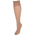 thumbnail image 1 of Hanes  Nylon Sheer Knee High Socks (Pack of 2) (Women's Plus), 1 of 2