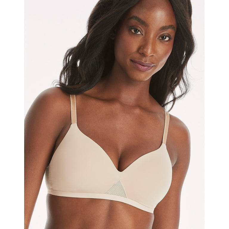 Hanes Women's Wireless Bra with Cooling, Seamless Smooth