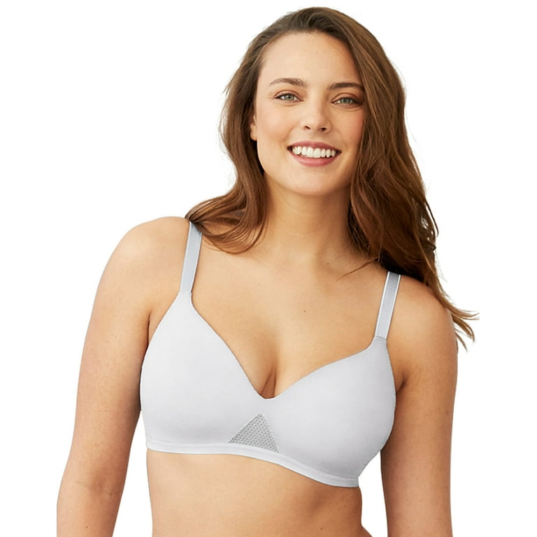 Hanes Oh So Light Women's Wireless T-Shirt Bra, Comfort Flex Fit White M 