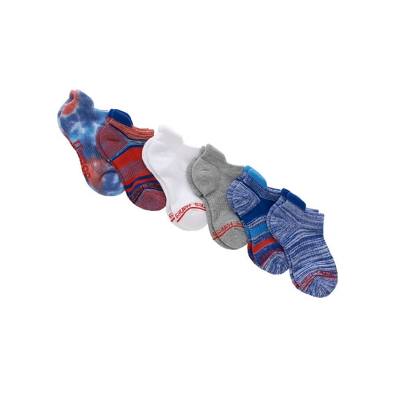 Hanes Originals Boys' Heel Shield Socks, 6-Pack, Sizes S-L