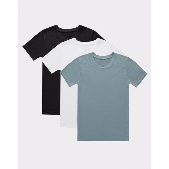 Hanes Originals Boys' SuperSoft T-Shirt, Assorted, 3-Pack L