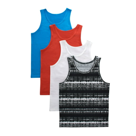 Hanes Originals Boys' Undershirts Tanks, 4-Pack, Sizes S-XL