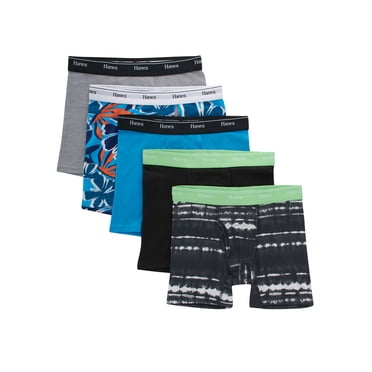 XUBA Men's Cotton Boxer Briefs 5-Pack – Comfort Flex Waistband, Breathable, 2XL