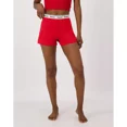 thumbnail image 1 of Hanes Originals Comfywear Women's Sleep Shorts Color-Shelton Red, Size XS-XXL, 1 of 3