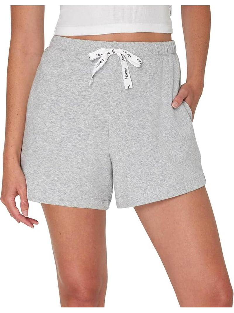 Hanes Women's Originals French Terry Lounge Shorts, Comfywear