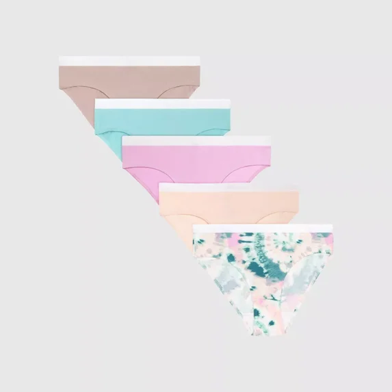 Hanes Originals Girls' 5pk Tween Hipster Underwear - colors may vary