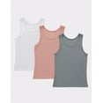 thumbnail image 1 of Hanes Girls Tank Top, 3-Pack, Originals SuperSoft, Moisture-Wicking, 1 of 5