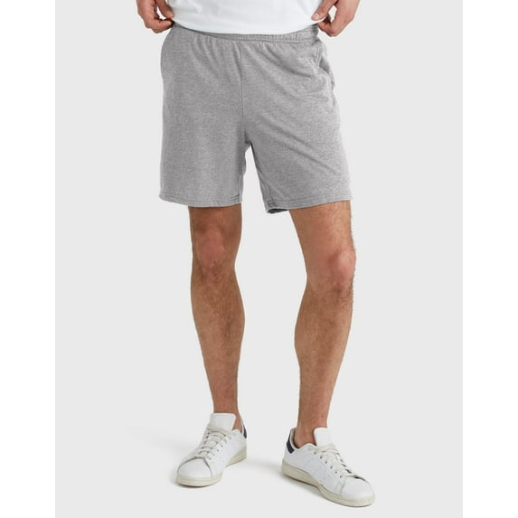 Hanes Originals Jersey Shorts Men's Tri-Blend Pull-On Elastic Waistband Pockets 7 inseam