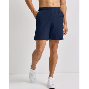 Hanes Originals Jersey Shorts Men's Tri-Blend Pull-On Elastic Waistband Pockets 7 inseam