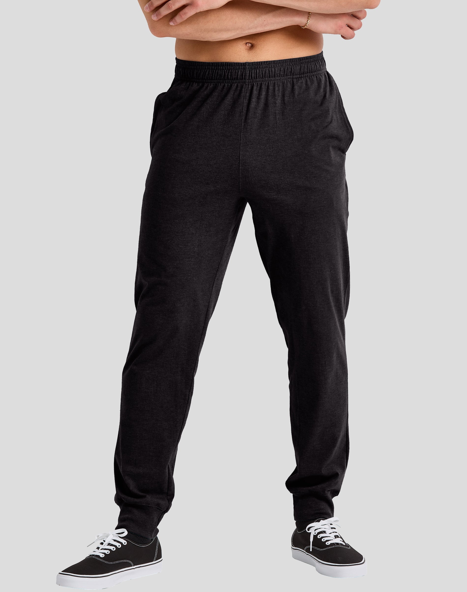 Hanes Originals Joggers Pockets Men's Tri-Blend Lightweight Drawcord Elastic Waistband 30.5" inseam