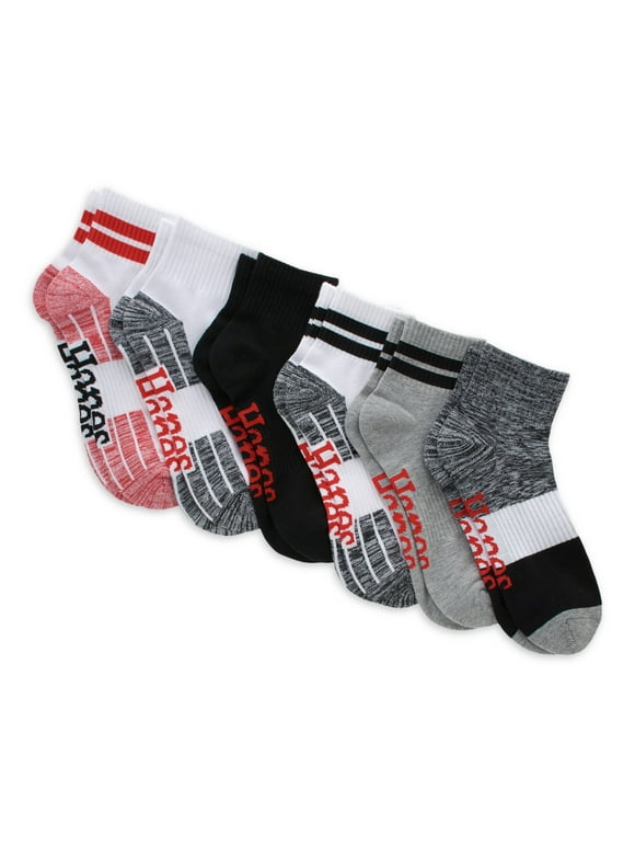 Hanes Originals Men's Ankle Socks, Moisture Wicking, 6-Pair Pack