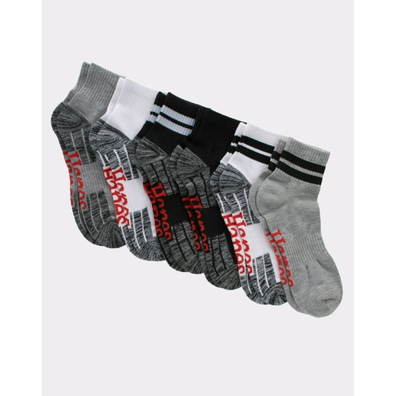 Hanes Originals Men's Ankle Socks, Moisture Wicking, 6-Pairs Blue Allure 6-12