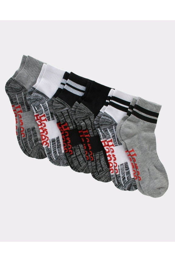 Originals Men's Ankle Socks, Moisture Wicking, 6-Pairs Blue Allure 6-12