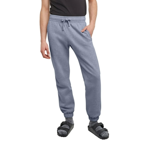 Hanes Originals Men's Fleece Joggers, 30.5" Navy Heather 2XL