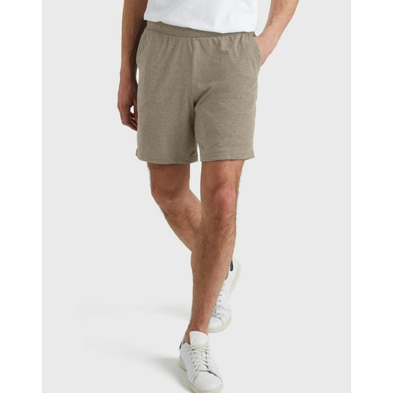 Hanes Originals Jersey Shorts Men's Tri-Blend Pull-On Elastic Waistband Pockets 7 inseam