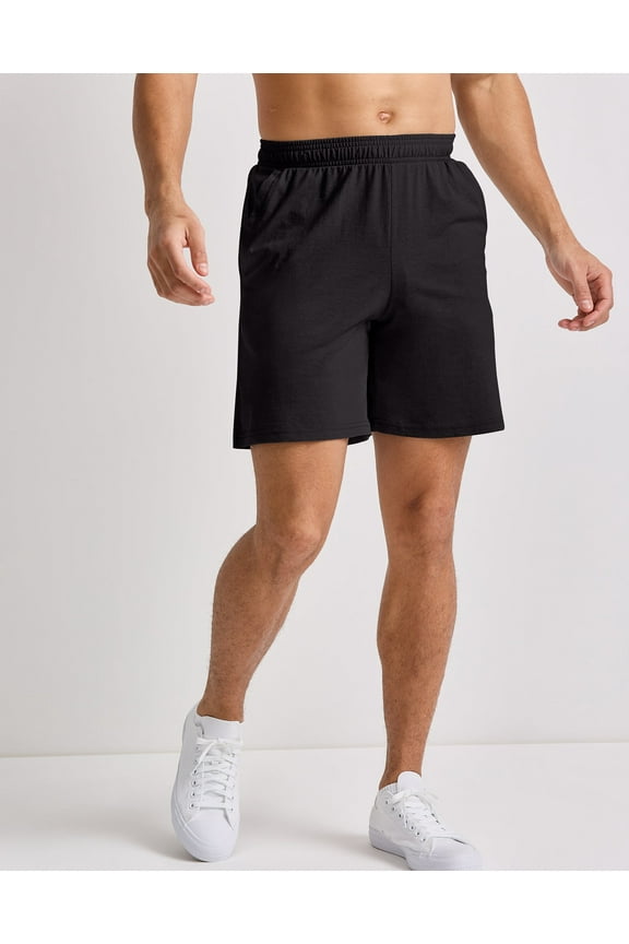 Originals Jersey Shorts Men's Tri-Blend Pull-On Elastic Waistband Pockets 7 inseam