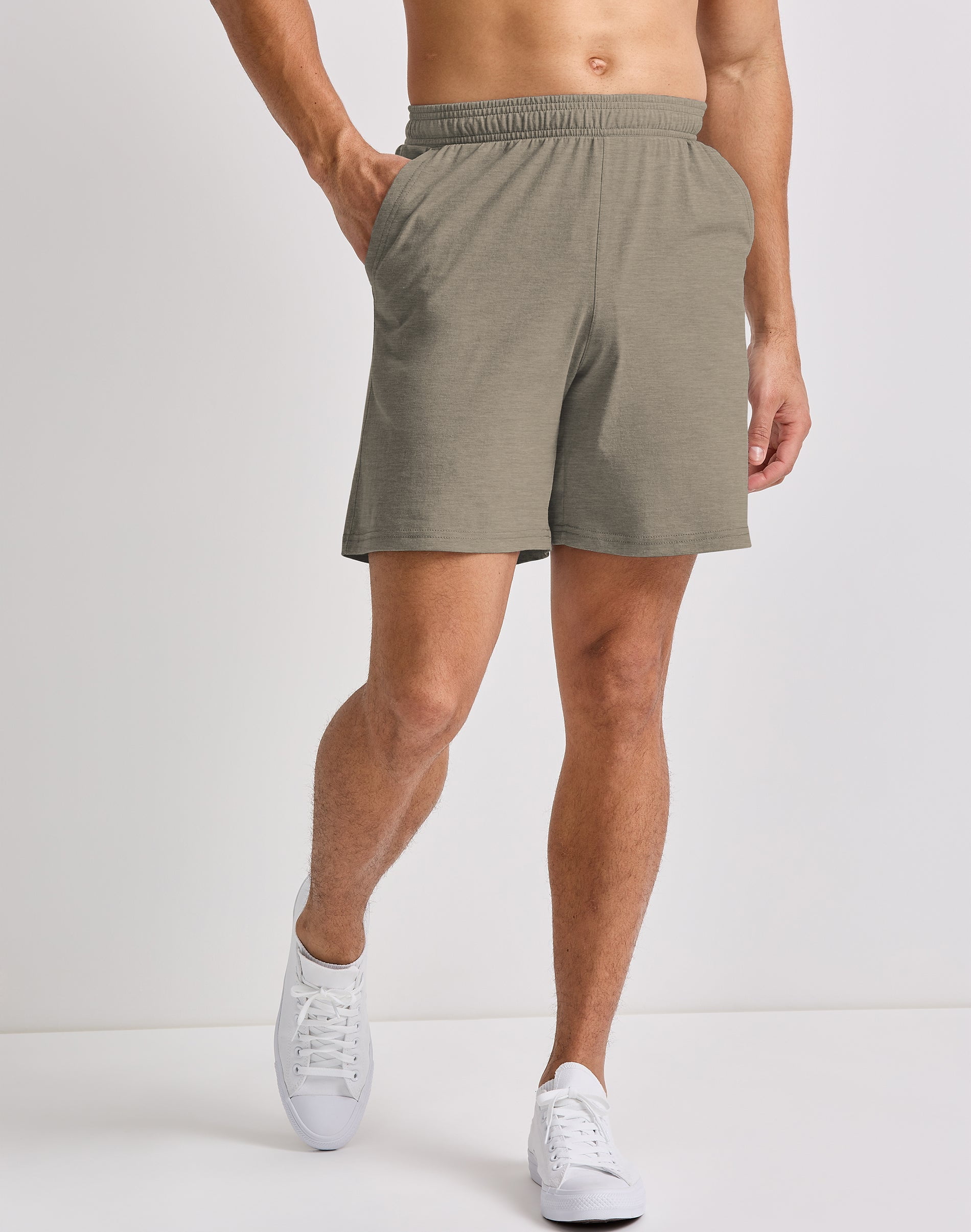 Hanes Originals Jersey Shorts Men's Tri-Blend Pull-On Elastic Waistband ...