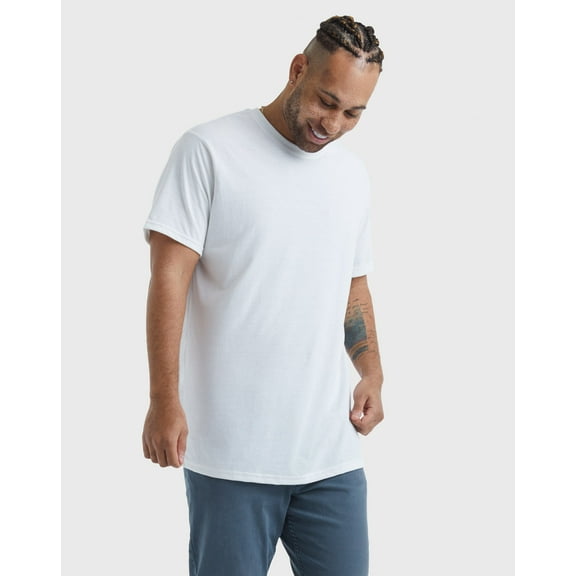 Hanes Originals Men's Tri-Blend T-Shirt (Big & Tall Sizes) Eco White 2XT