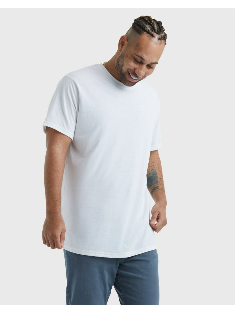 Hanes Originals Men's T-Shirt Tri-Blend Short Sleeve Crewneck Big