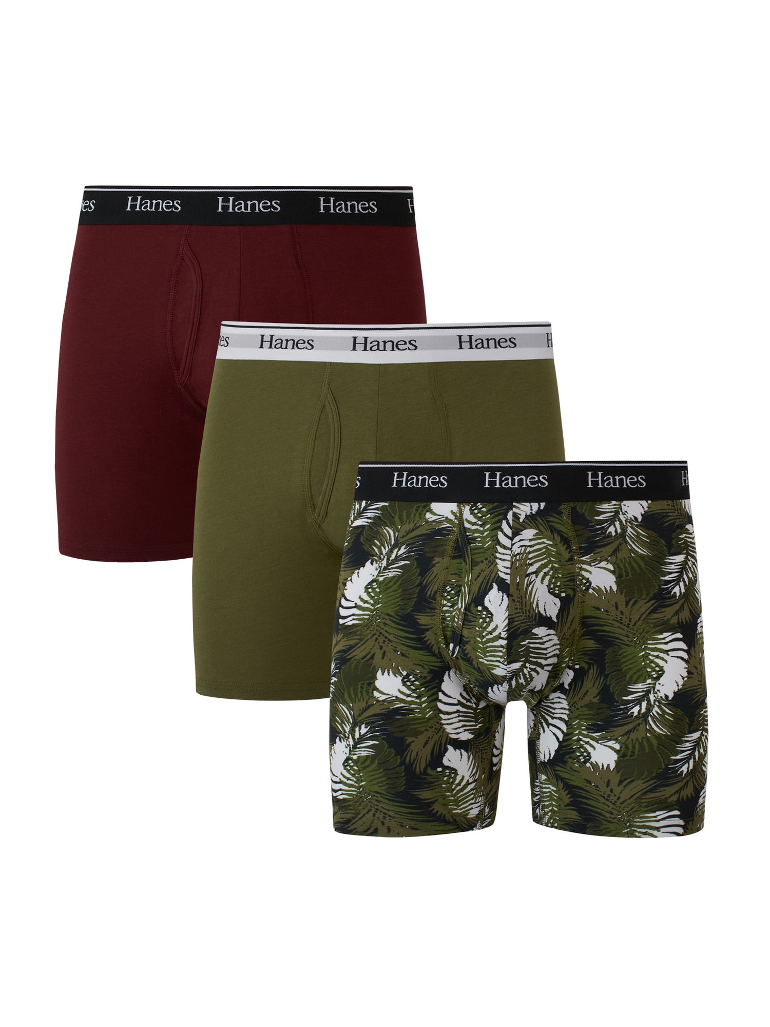 Hanes Originals Men’s Moisture Wicking Boxer Briefs – 3 Pack Comfort