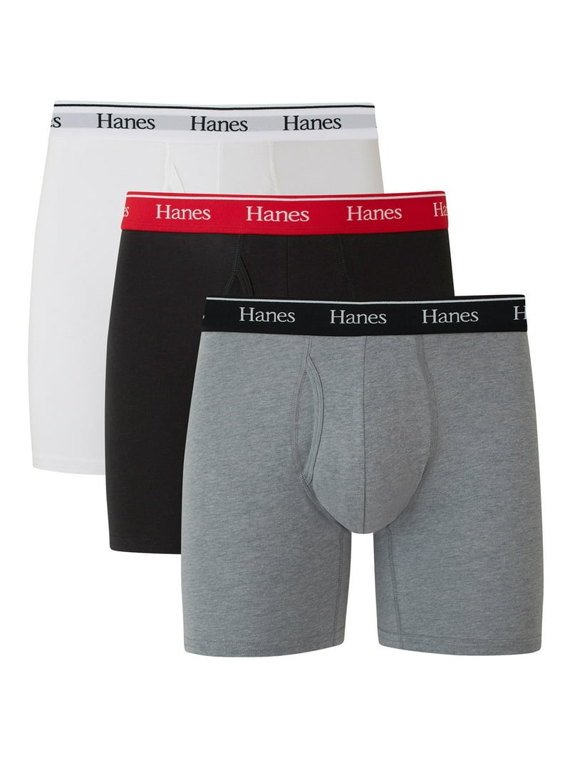 neighborhood Hanesボディ made in USA L Hanes Originals Men's Boxer Briefs, Moisture-Wicking Stretch