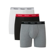 Underwear Boxer Briefs Pack, 3-Pack,Cotton-Stretch Moisture-Wicking Underwear for Men