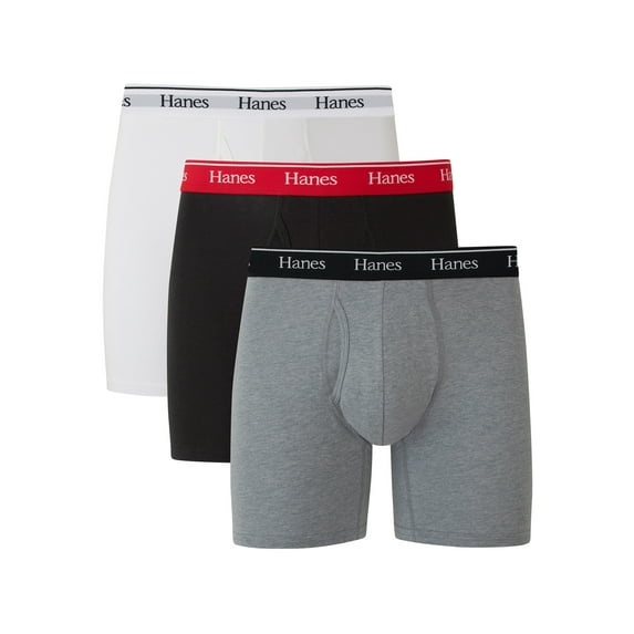 Underwear Boxer Briefs Pack, 3-Pack,Cotton-Stretch Moisture-Wicking Underwear for Men