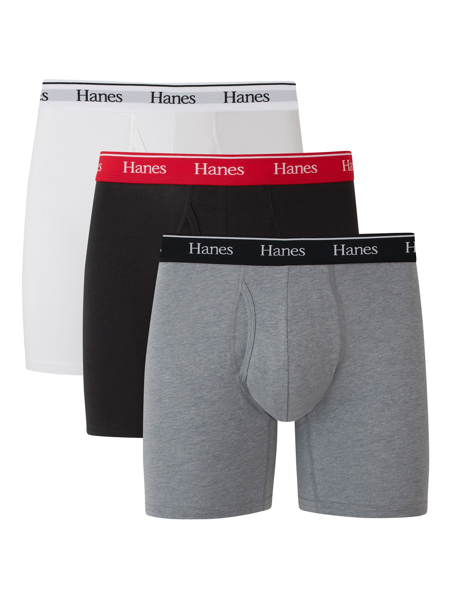 Hanes Originals Men’s Boxer Briefs, MoistureWicking Stretch Cotton
