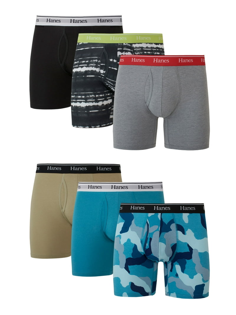 neighborhood Hanesボディ made in USA L Hanes Womens Underwear 6-Pack, Originals Hi-Cut Panties
