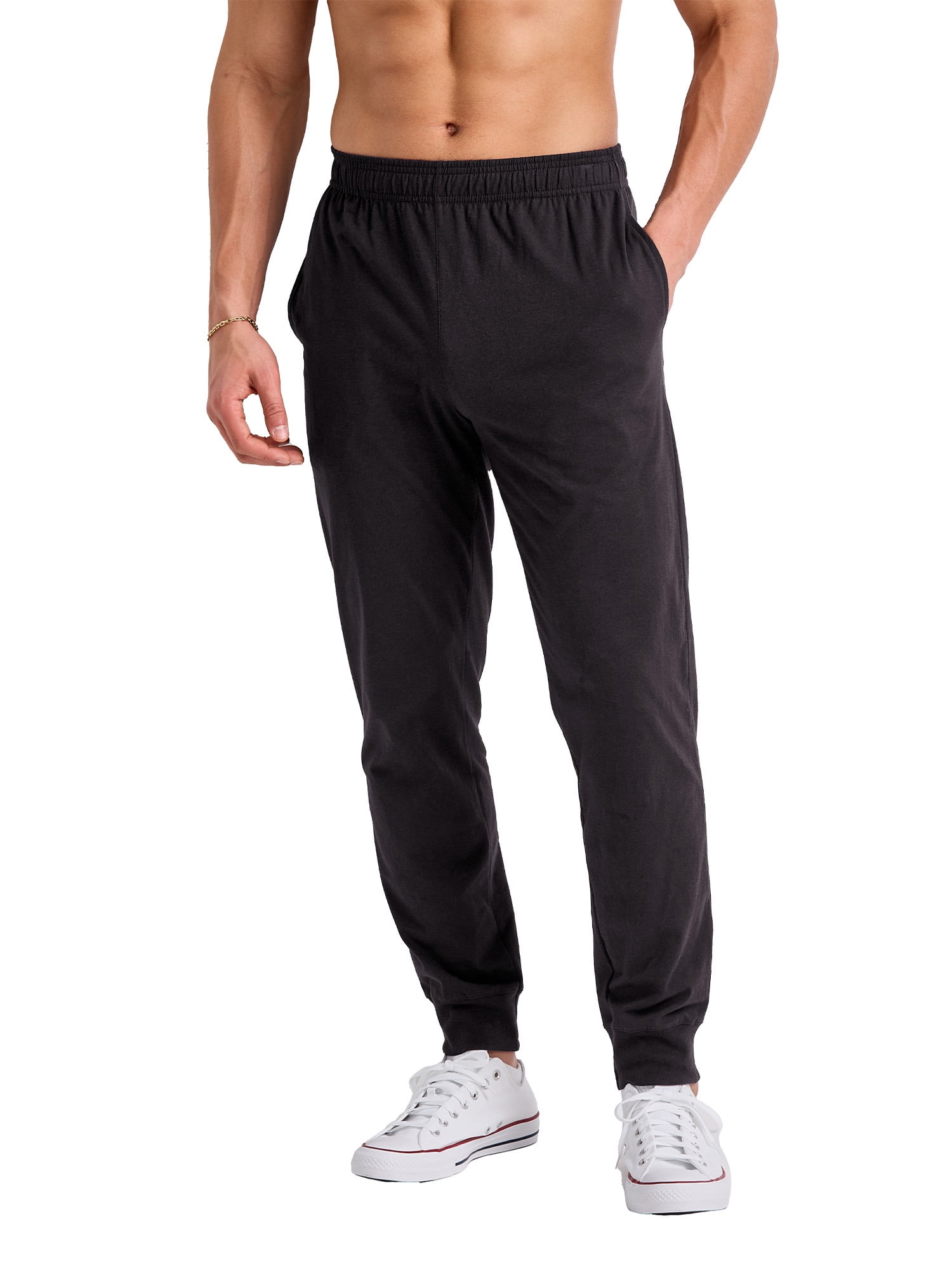 Hanes Originals Men's Cotton Joggers with Pockets, 30.5 Black 2XL