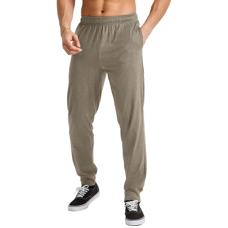 Hanes Originals Men s Joggers with Pockets 100 Cotton Jersey